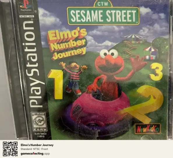Elmo's Number Journey PlayStation, NTSC box front