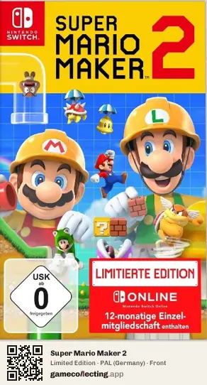 Super Mario Maker 2 Nintendo Switch, Germany box front