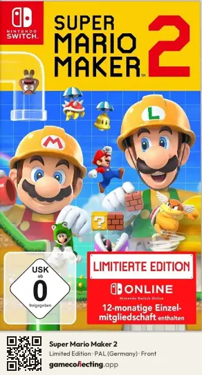 Super Mario Maker 2 Nintendo Switch, Germany box front
