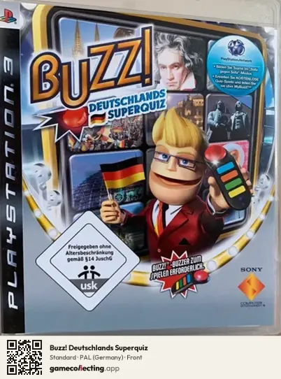 Buzz! Deutschlands Superquiz PlayStation 3, Germany box front