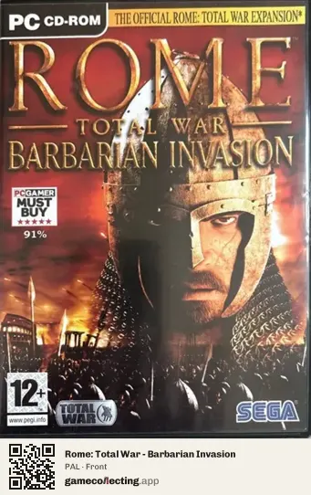 Rome: Total War - Barbarian Invasion Computer, PAL box front
