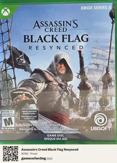 Assassin's Creed Black Flag Resynced Xbox Series X, NTSC box front