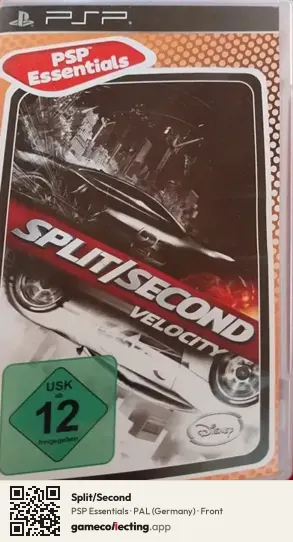 Split/Second PlayStation Portable, Germany box front