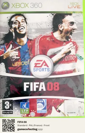FIFA 08 Xbox 360, France box front