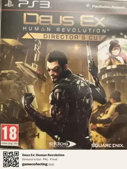 Deus Ex: Human Revolution PlayStation 3, PAL box front