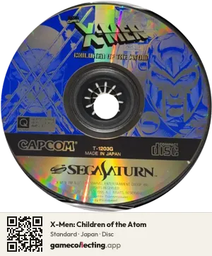 X-Men: Children of the Atom Sega Saturn, Japan disc