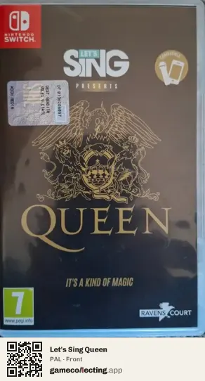 Let's Sing Queen Nintendo Switch, PAL box front