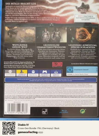 Diablo IV PlayStation 4, Germany box back