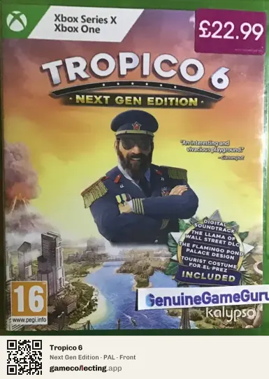 Tropico 6 Xbox Series X, PAL box front