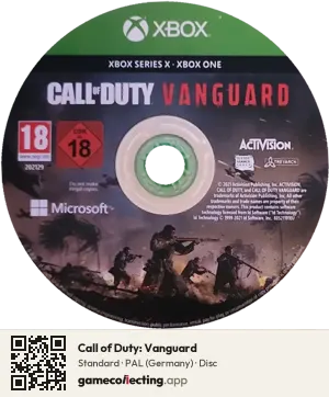 Call of Duty: Vanguard Xbox Series X, PAL disc