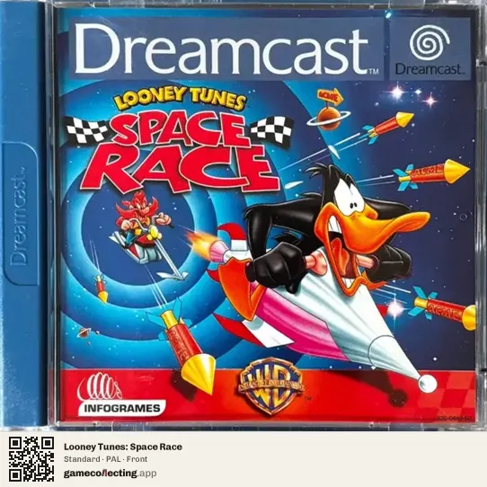 Looney Tunes: Space Race Sega Dreamcast, PAL box front