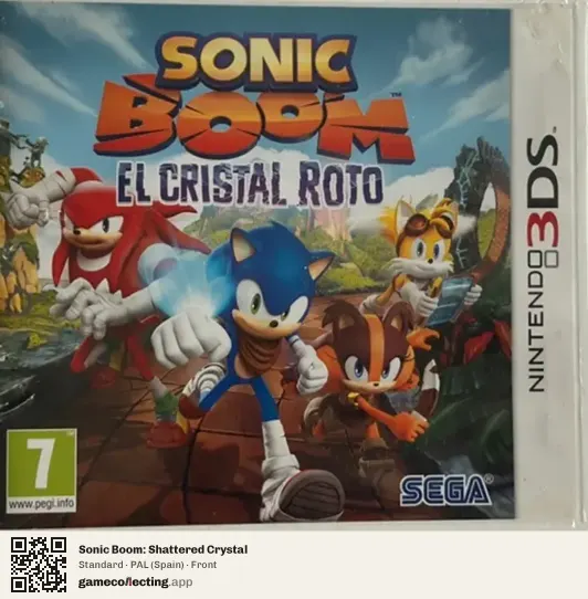 Sonic Boom: Shattered Crystal Nintendo 3DS, Spain box front