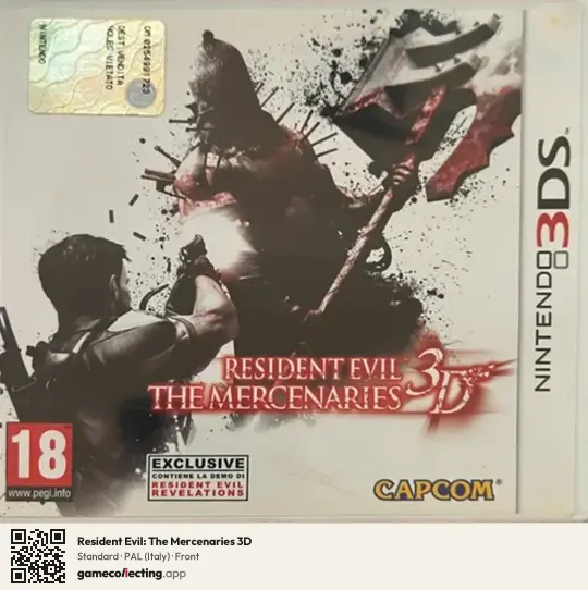 Resident Evil: The Mercenaries 3D Nintendo 3DS, Italy box front