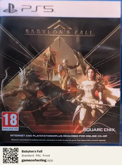 Babylon's Fall PlayStation 5, PAL box front