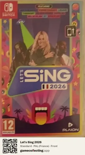 Let's Sing 2026 Nintendo Switch, France box front