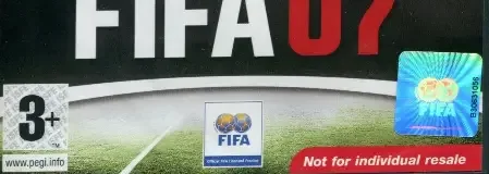 FIFA 07, the PEGI square on its front