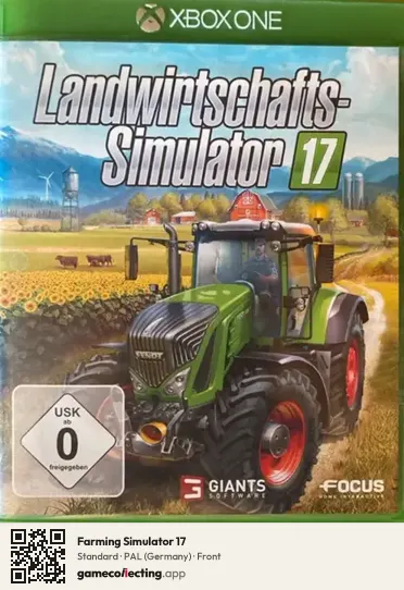 Farming Simulator 17 Xbox One, Germany box front