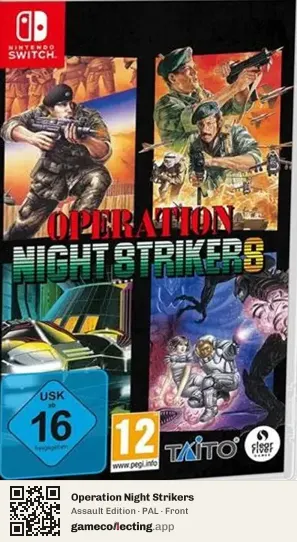 Operation Night Strikers Nintendo Switch, PAL box front