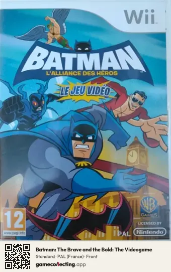 Batman: The Brave and the Bold: The Videogame Nintendo Wii, France box front
