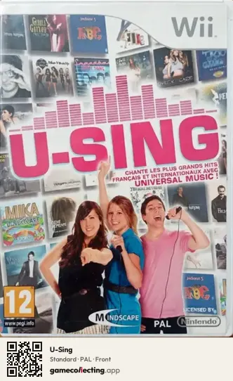 U-Sing Nintendo Wii, PAL box front