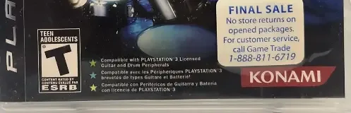 Rock Revolution, the ESRB box on its front