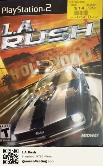 L.A. Rush PlayStation 2, NTSC box front