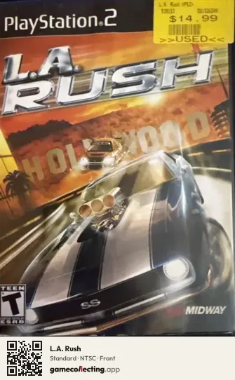 L.A. Rush PlayStation 2, NTSC box front