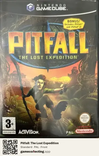 Pitfall: The Lost Expedition Nintendo GameCube, PAL box front