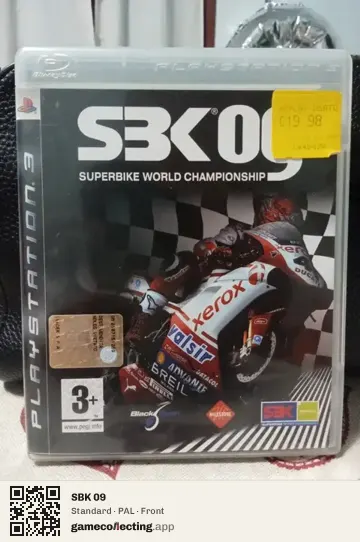 SBK 09 PlayStation 3, PAL box front