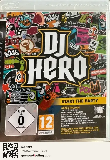 DJ Hero PlayStation 3, Germany box front
