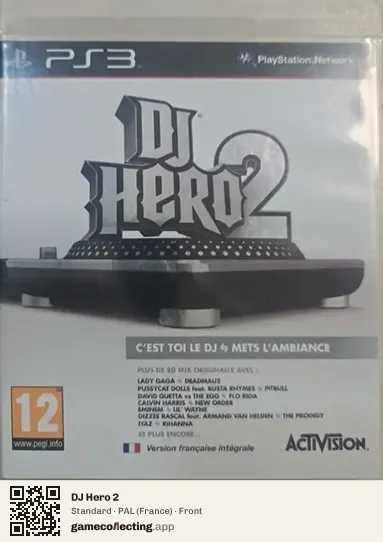 DJ Hero 2 PlayStation 3, France box front