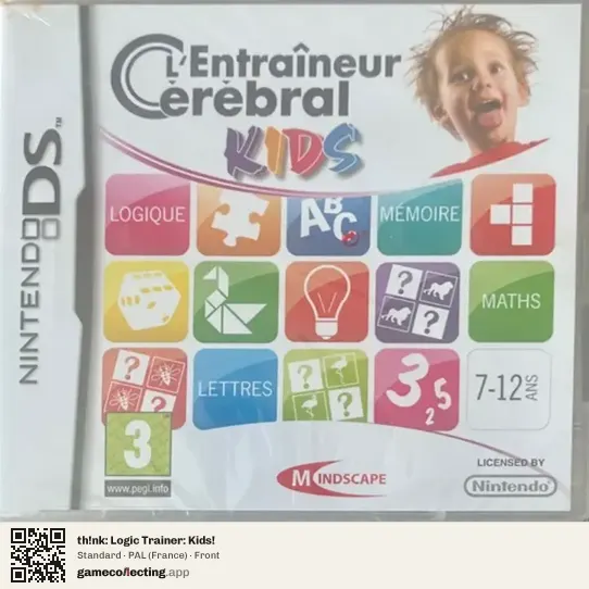 th!nk: Logic Trainer: Kids! Nintendo DS, France box front