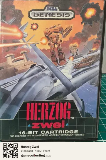 Herzog Zwei Sega Mega Drive / Genesis, NTSC box front
