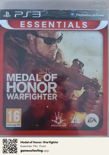 Medal of Honor: Warfighter PlayStation 3, PAL box front