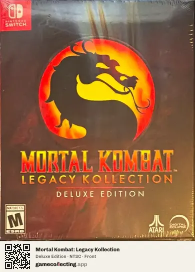 Mortal Kombat: Legacy Kollection Nintendo Switch, NTSC box front