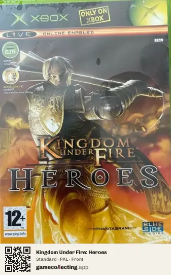 Kingdom Under Fire: Heroes Xbox, PAL box front