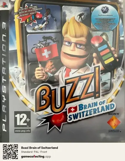 Buzz! Brain of Switzerland PlayStation 3, PAL box front