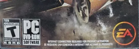 Need for Speed: The Run, the ESRB box on its front