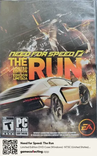 Need for Speed: The Run Computer, NTSC box front