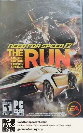 Need for Speed: The Run Computer, NTSC box front