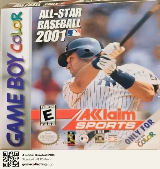 All-Star Baseball 2001 Game Boy Color, NTSC box front
