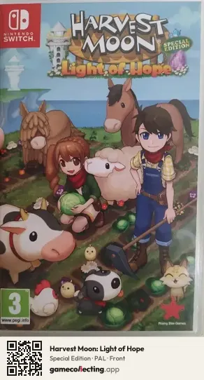 Harvest Moon: Light of Hope Nintendo Switch, PAL box front