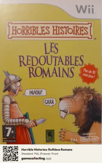 Horrible Histories: Ruthless Romans Nintendo Wii, France box front