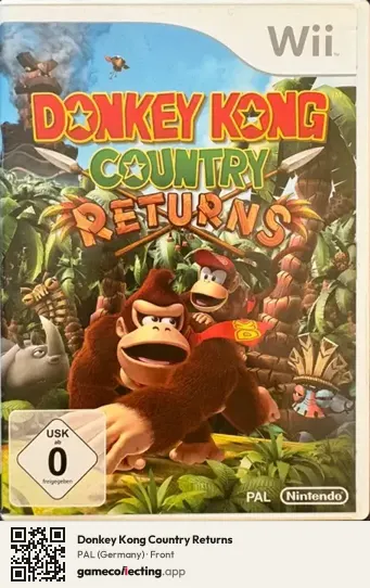 Donkey Kong Country Returns Nintendo Wii, Germany box front