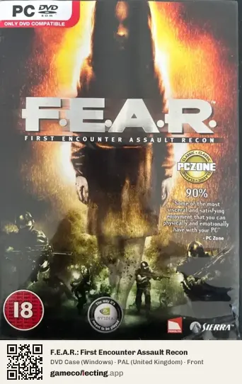 F.E.A.R.: First Encounter Assault Recon Computer, United Kingdom box front