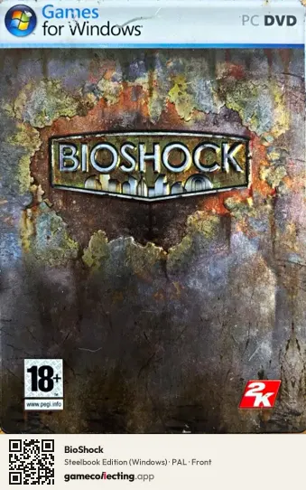 BioShock Computer, PAL box front