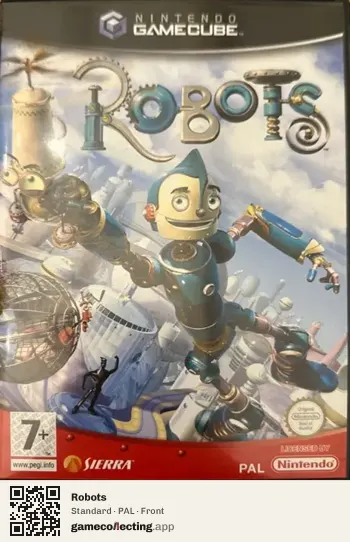 Robots Nintendo GameCube, PAL box front