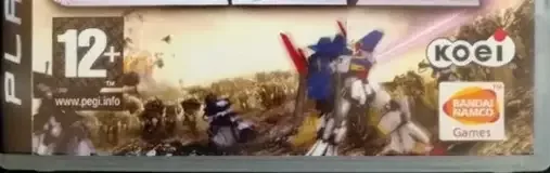 Dynasty Warriors: Gundam, the PEGI square on its front