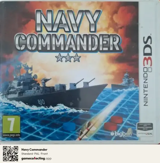 Navy Commander Nintendo 3DS, PAL box front