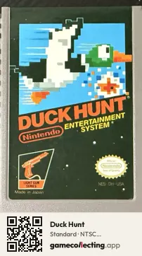 Duck Hunt Nintendo Entertainment System, NTSC cartridge label